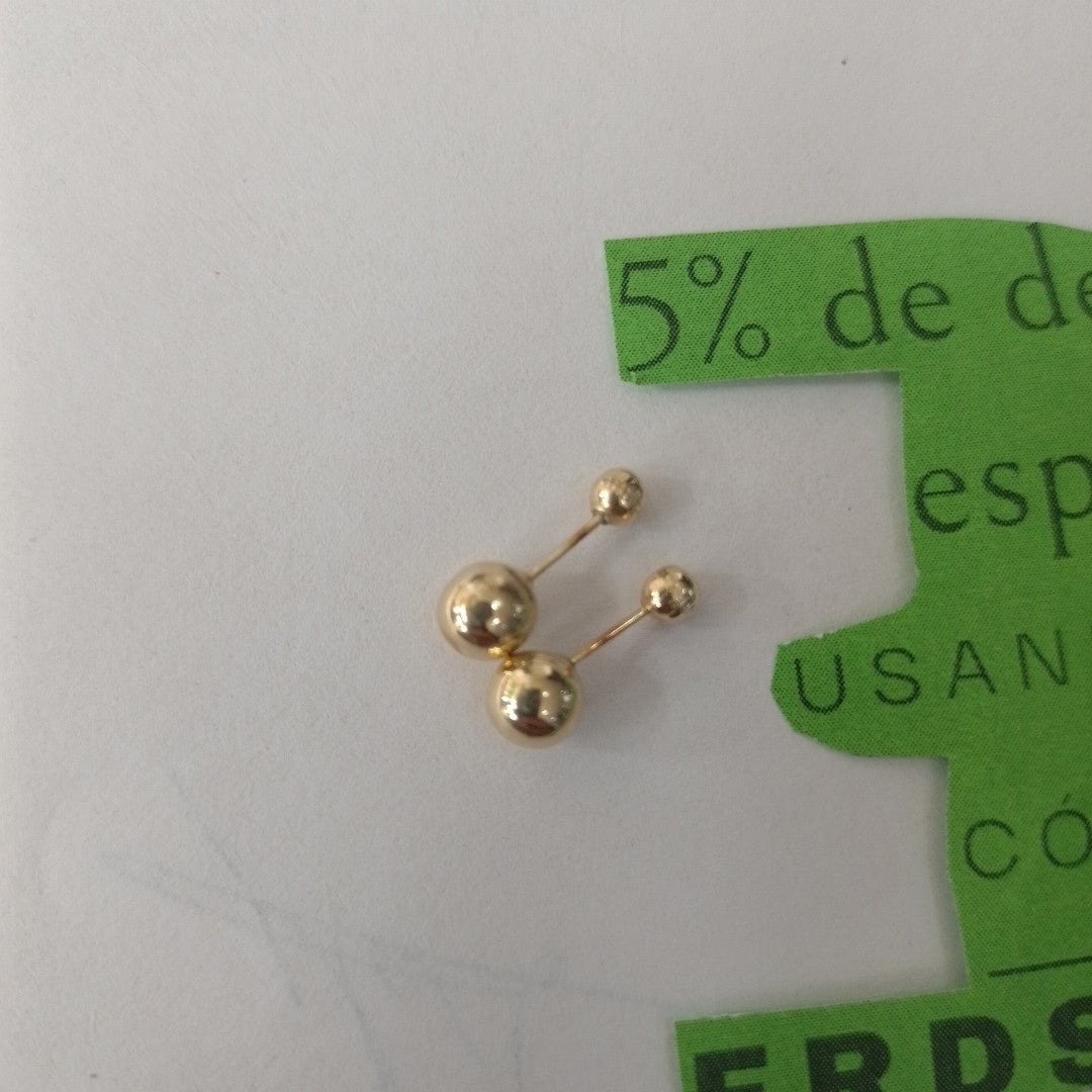 BROQUELES PAR ORO 14 K 1.6 GRMS (SEMINUEVO)