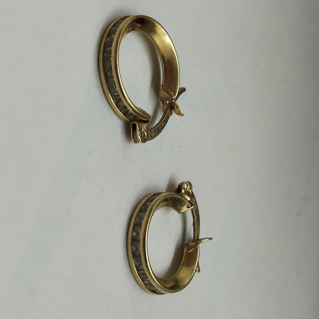 ARRACADAS PAR ORO 14 K 1.9 GRMS (SEMINUEVO)