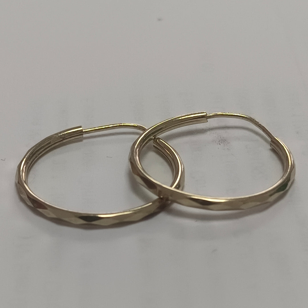 ARRACADAS PAR ORO 14 K 1.4 GRMS (SEMINUEVO)