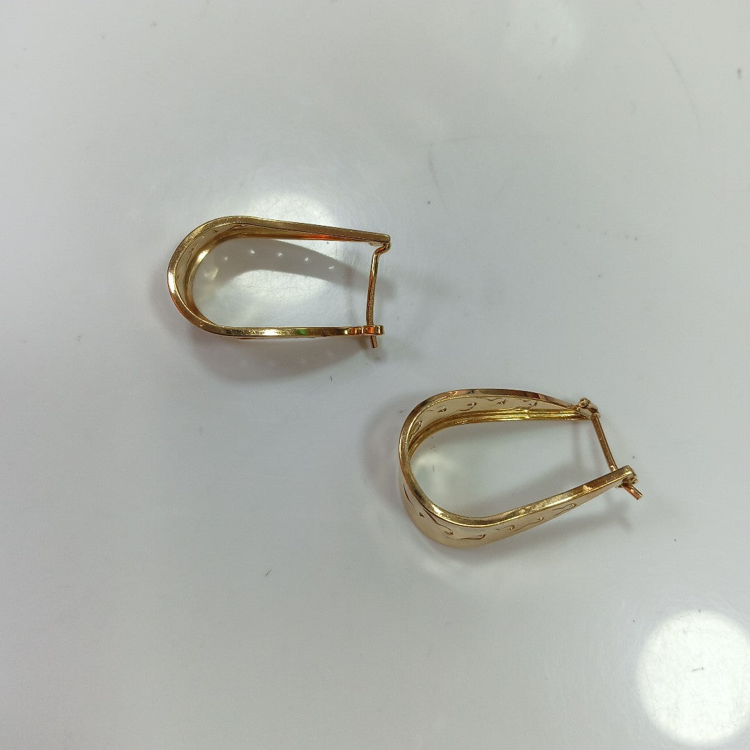 ARRACADAS PAR ORO 14 K 5.6 GRMS (SEMINUEVO)