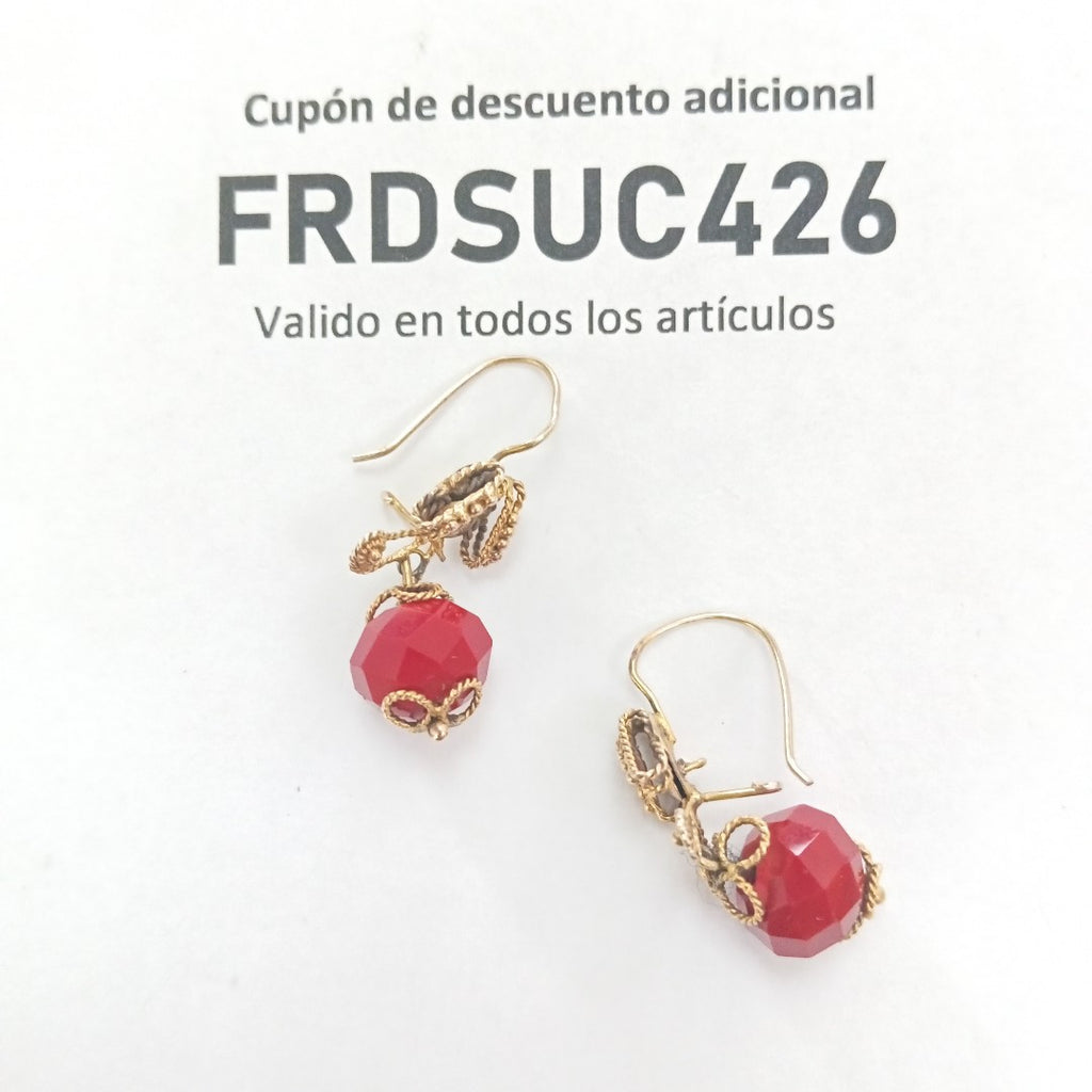 ARETES PAR ORO 8 K 3.9 GRMS (SEMINUEVO)