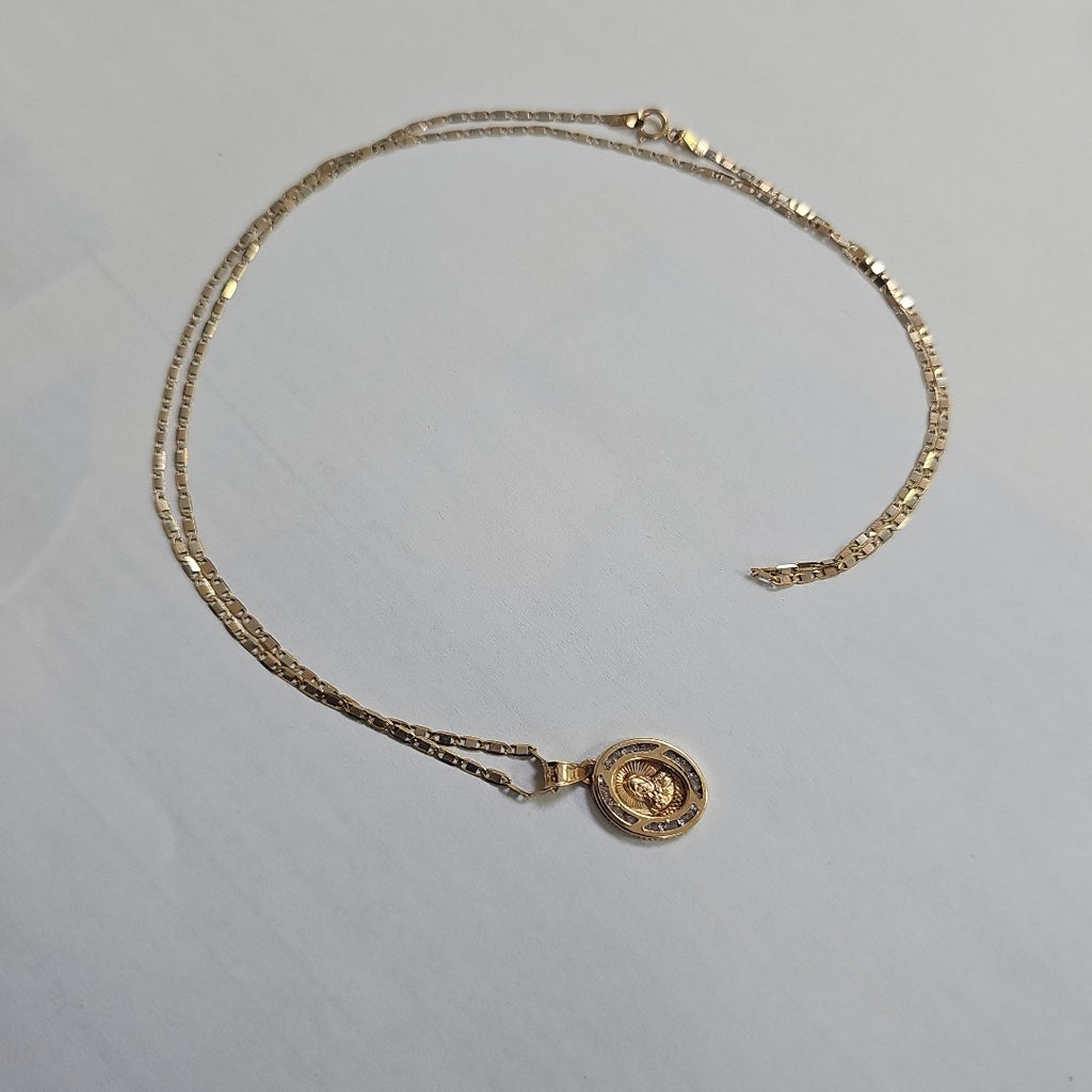 CADENA, DIJE ORO 14 K 2.6 GRMS (SEMINUEVO)