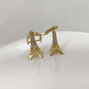 BROQUELES ORO 14K 3.2 (NUEVO)