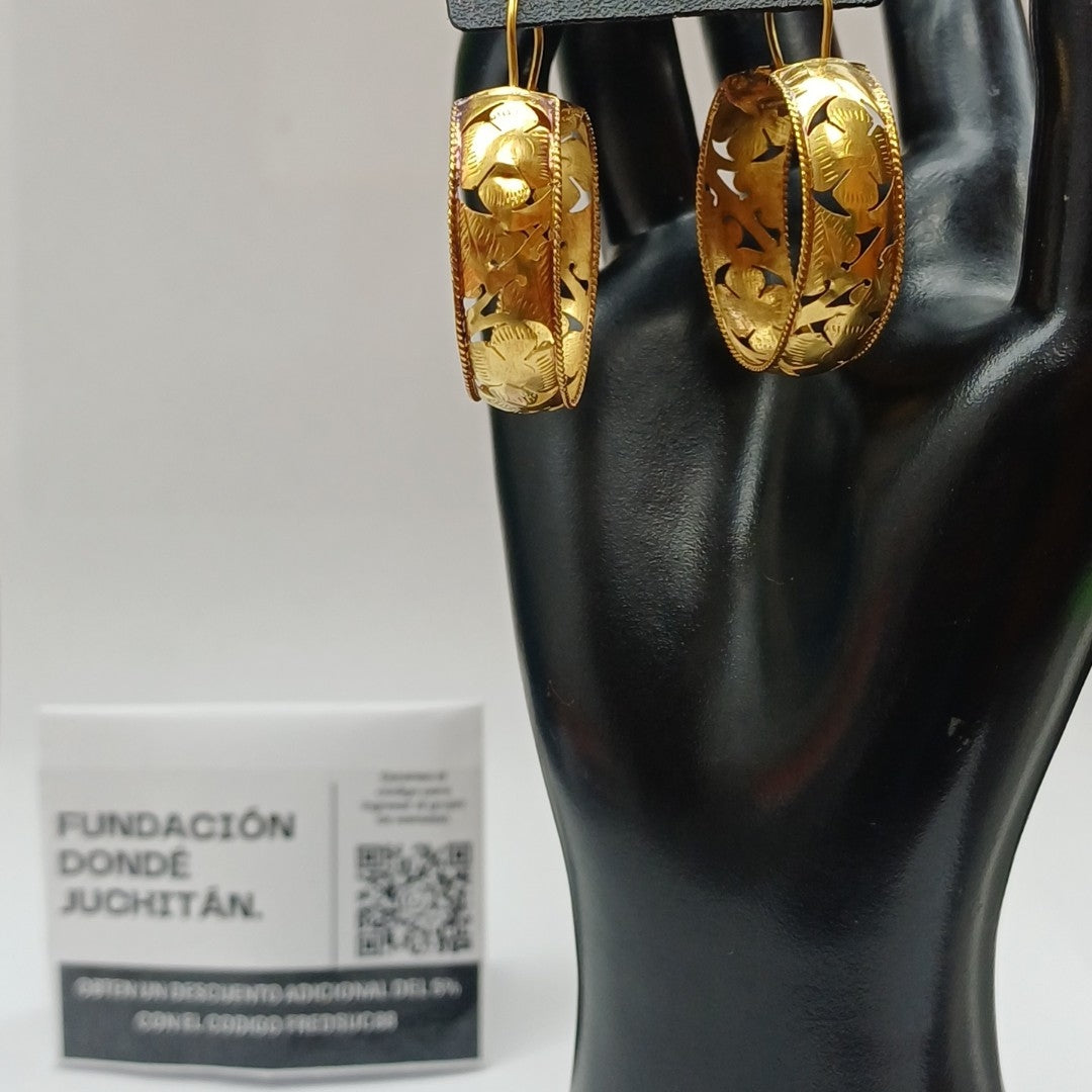 ARETES PAR ORO 10 K 3.5 GRMS (SEMINUEVO)