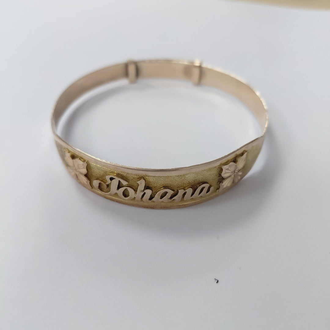 PULSERA RIGIDA ORO 8 K 16.7 GRMS (SEMINUEVO)