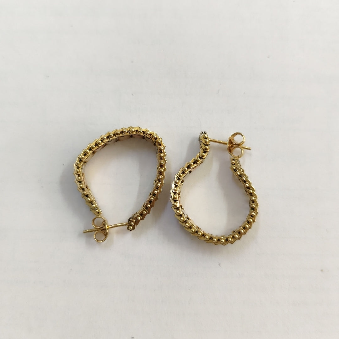 ARETES PAR ORO 14 K 6.8 GRMS (SEMINUEVO)