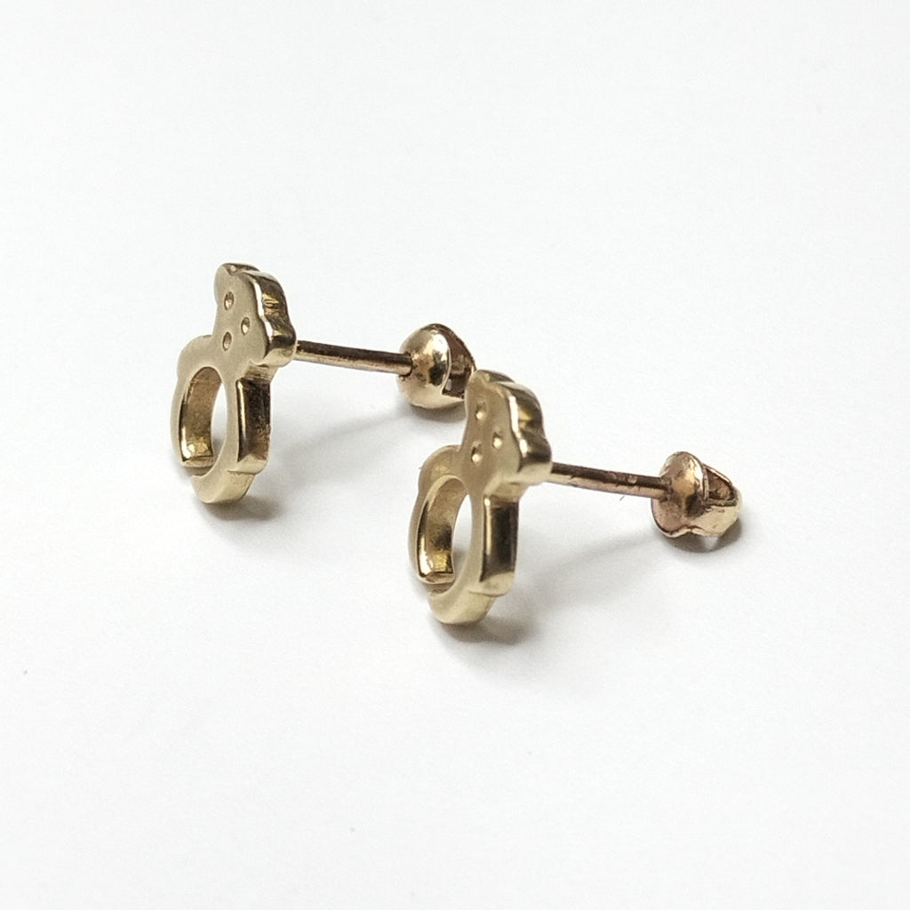 ARETES PAR ORO 14 K 1.7 GRMS (SEMINUEVO)