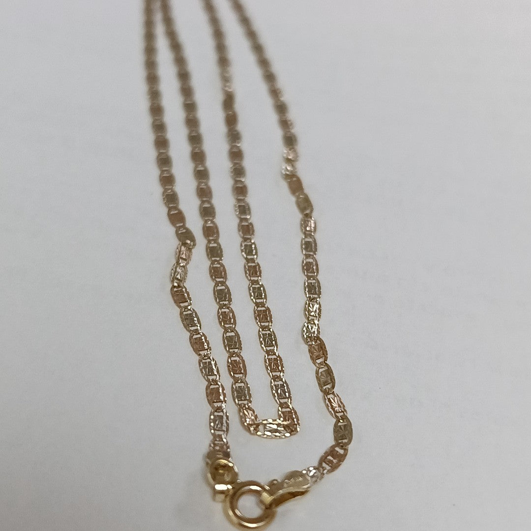 CADENA ORO, ORO COMBINADO 14 K 2.2 GRMS (SEMINUEVO)