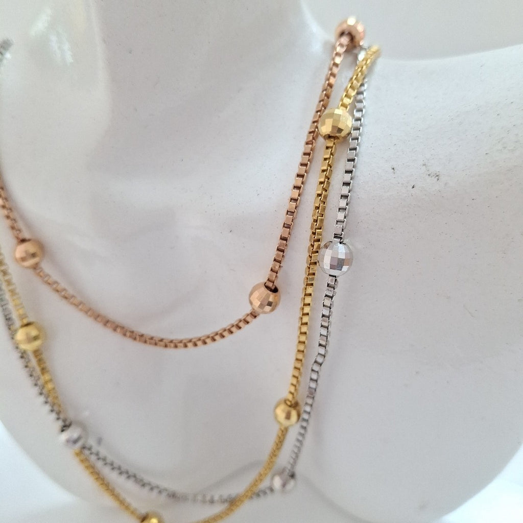 COLLAR ORO COMBINADO 14 K 10,70 GRMS (SEMINUEVO)
