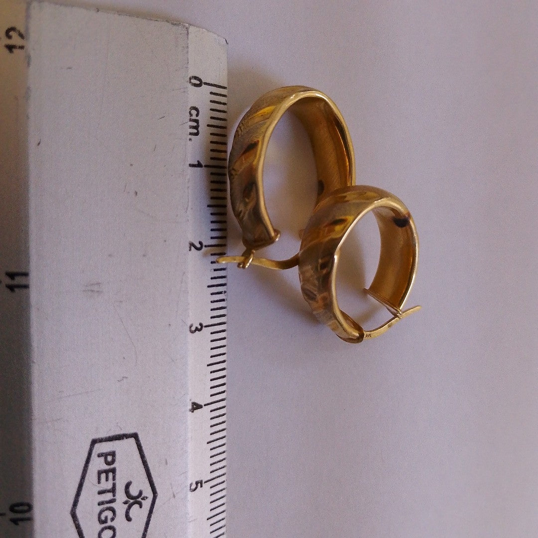 ARRACADAS PAR ORO 14 K 3,70 GRMS (SEMINUEVO)