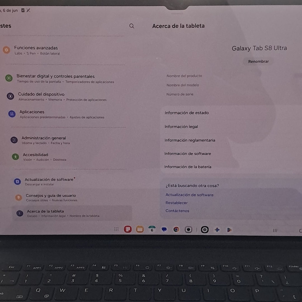 TABLETA SAMSUNG GALAXY TAB S8 ULTRA SM-X900 256 GB 12 GB RAM (SEMINUEVO)