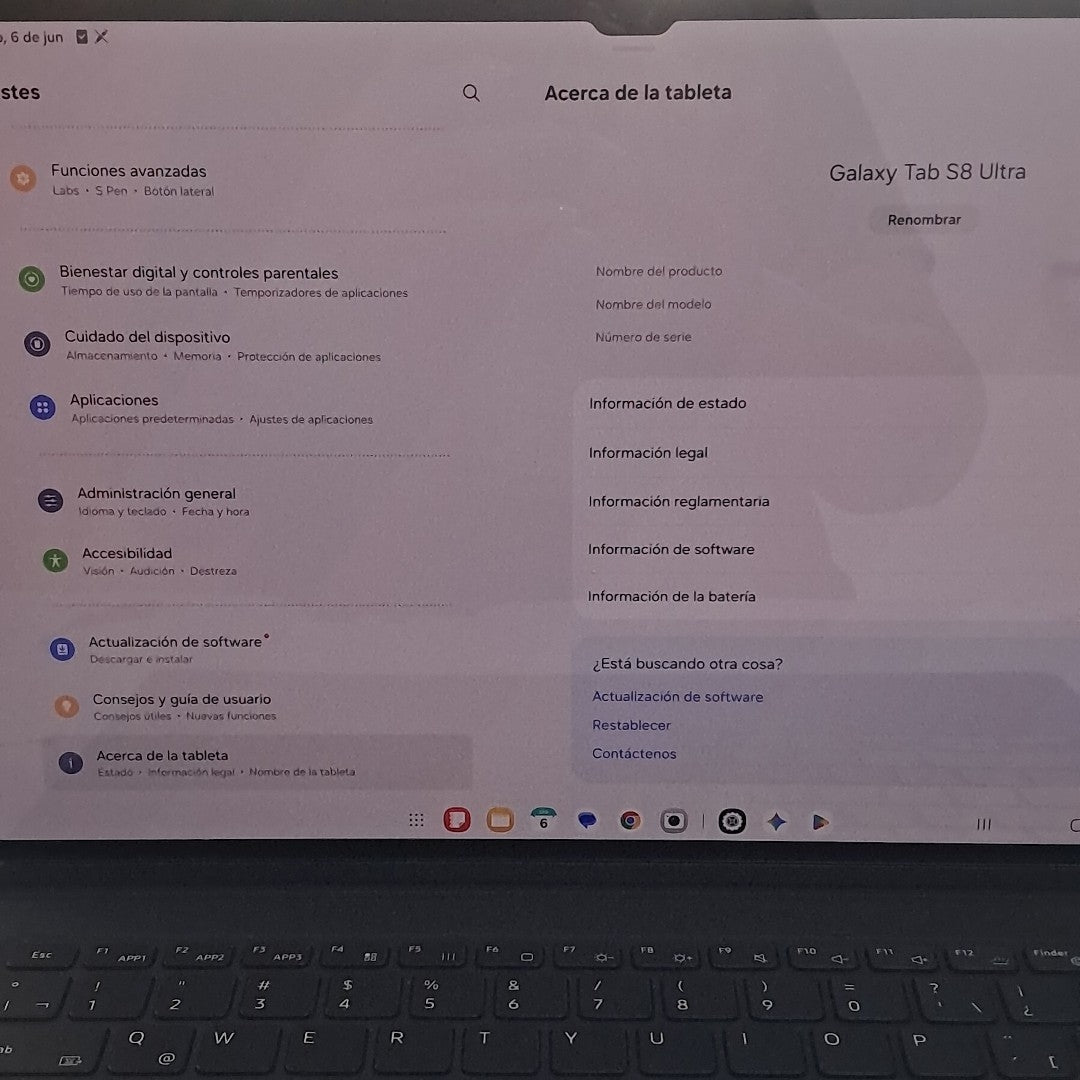 TABLETA SAMSUNG GALAXY TAB S8 ULTRA SM-X900 256 GB 12 GB RAM (SEMINUEVO)