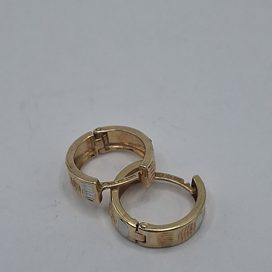 ARETES PAR ORO 14 K 1.5 GRMS (SEMINUEVO)