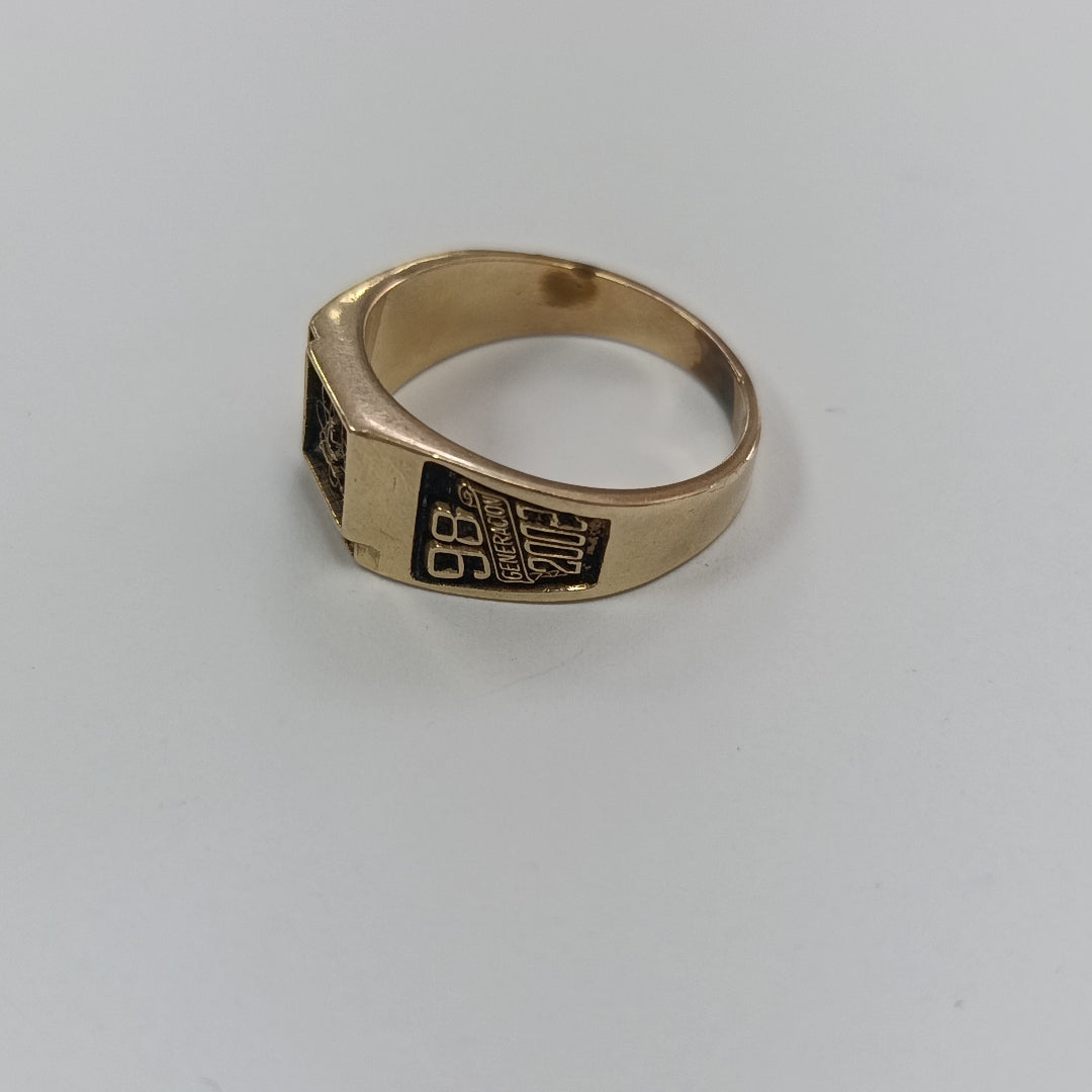 ANILLO CONMEMORATIVO ORO 10 K 5.9 GRMS (SEMINUEVO)