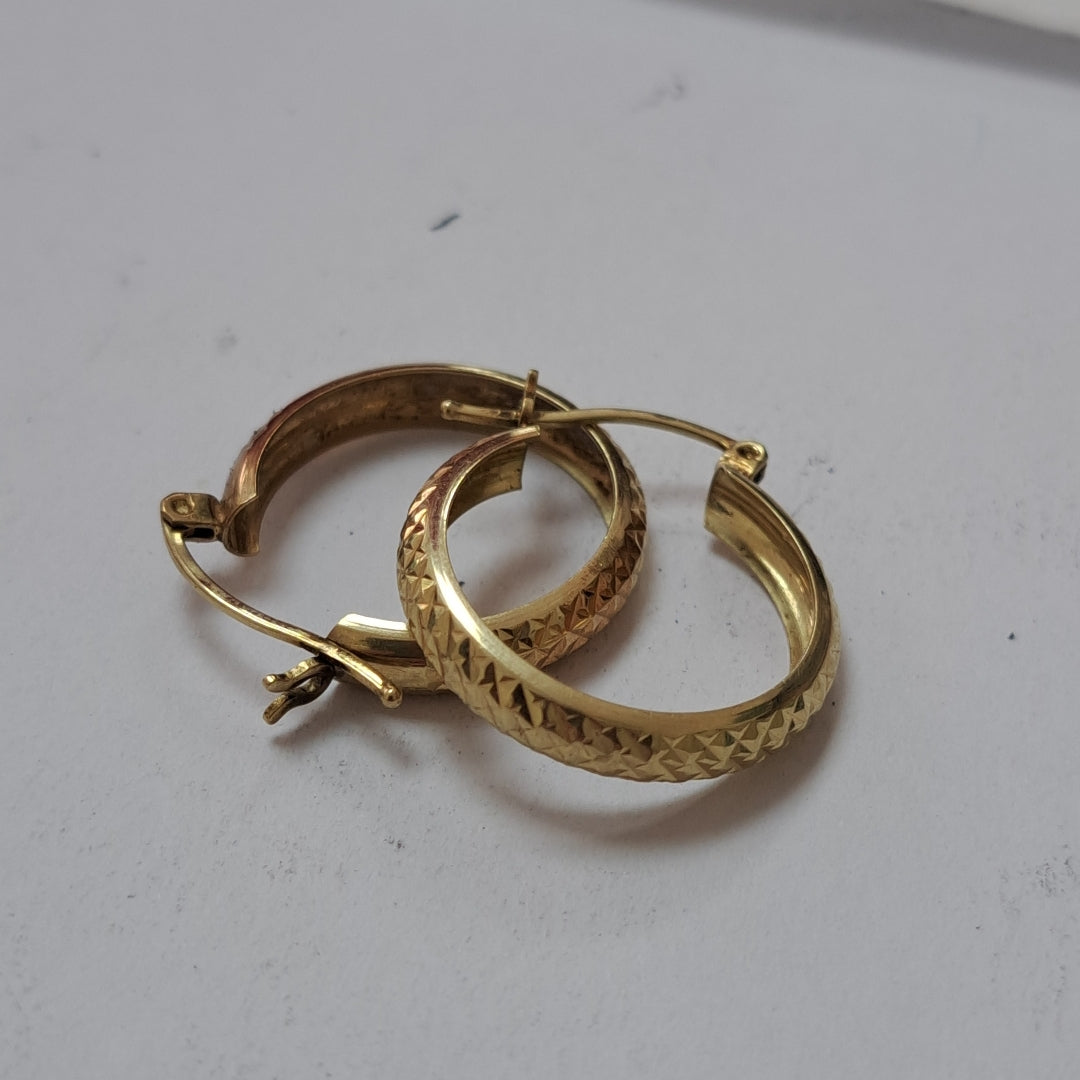 ARRACADAS PAR ORO 10 K 1.7 GRMS (SEMINUEVO)