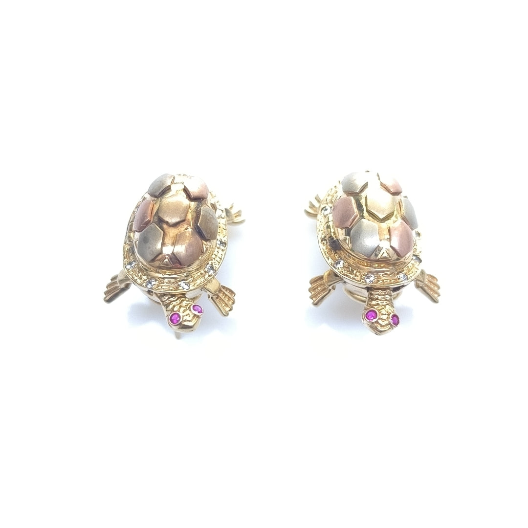 ARETES PAR ORO 10 K 16,90 GRMS (SEMINUEVO)
