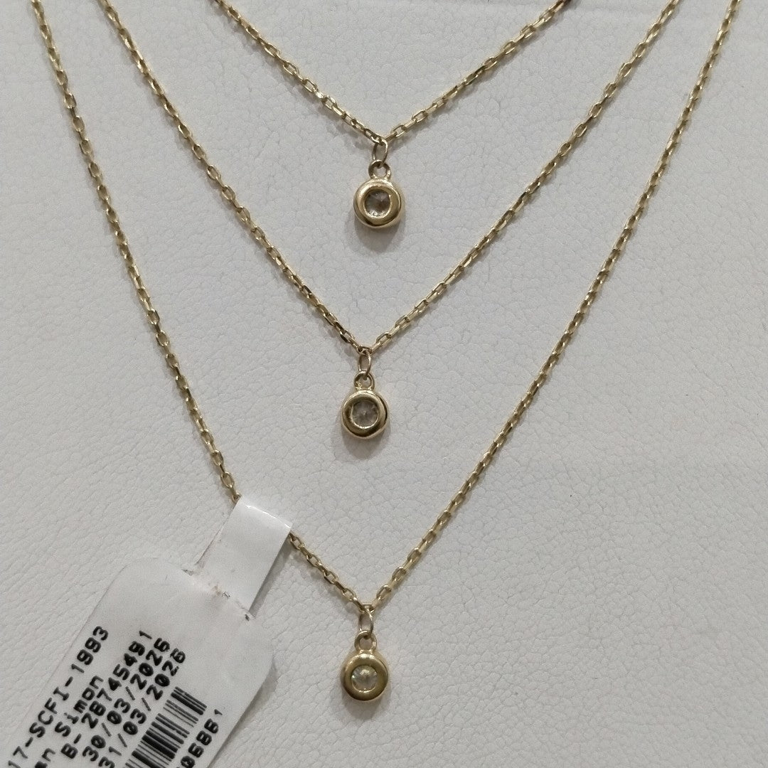 COLLAR ORO 14 K 2,80 GRMS (SEMINUEVO)
