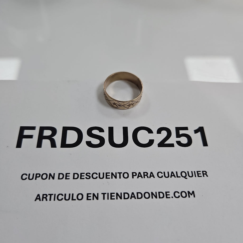 ARGOLLA ORO 10 K 3.7 GRMS (SEMINUEVO)