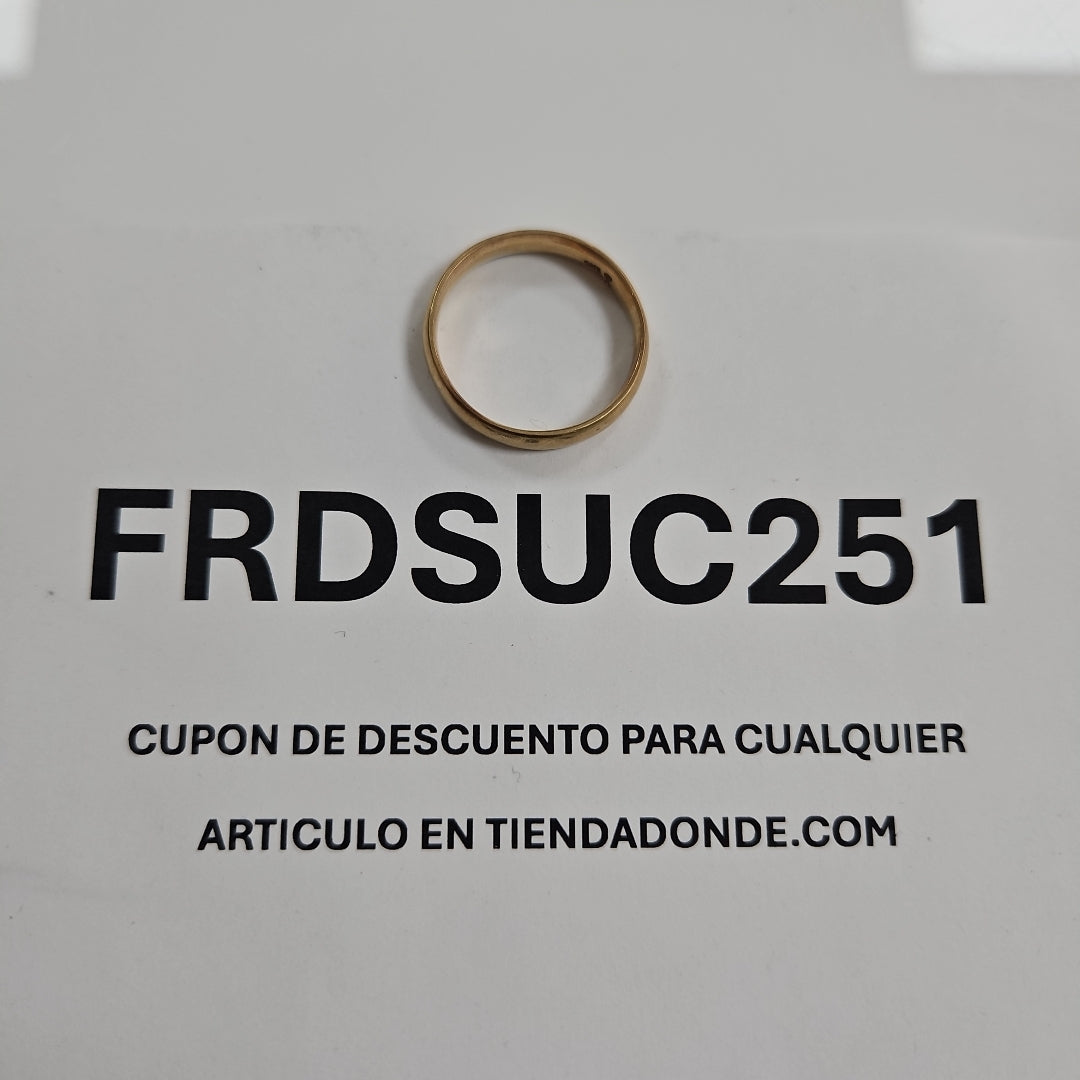 ARGOLLA ORO 10 K 2 GRMS (SEMINUEVO)