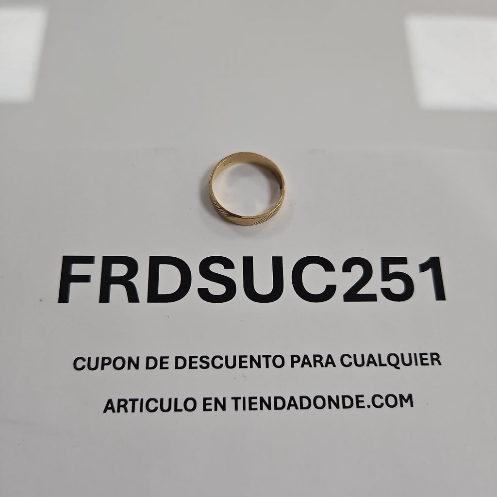 ARGOLLA ORO 14 K 2.3 GRMS (SEMINUEVO)