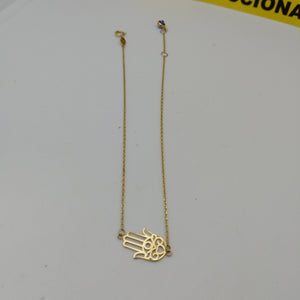 PULSERAS TEJIDO TOBILLERA TJ ESPECIAL ORO 10K 25 CM 1.1 GR (NUEVO)
