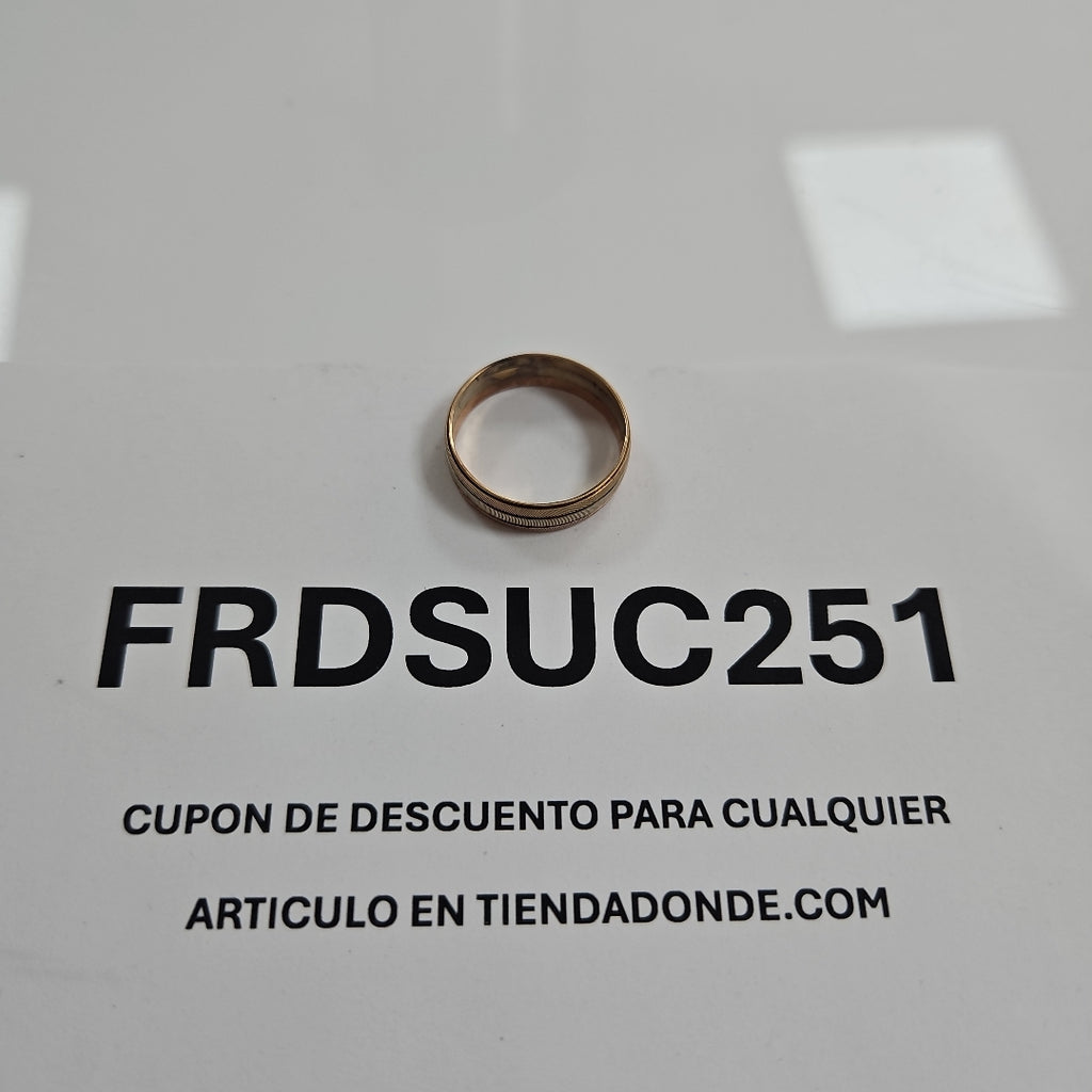 ARGOLLA ORO, ORO COMBINADO 10 K 2.2 GRMS (SEMINUEVO)