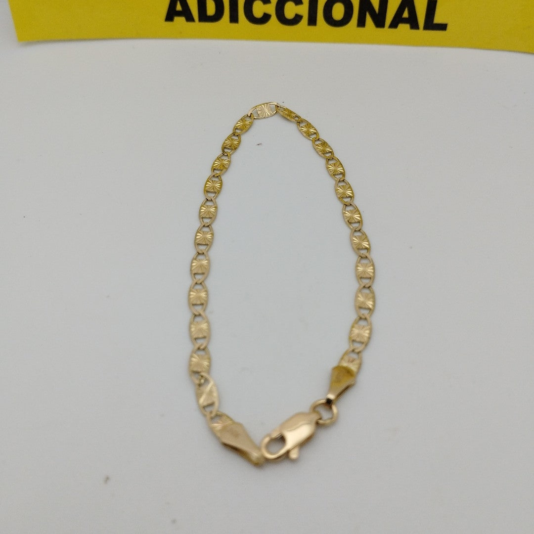 PULSERAS GUCHI ORO 14K 18 CM 2.9 GR (NUEVO)