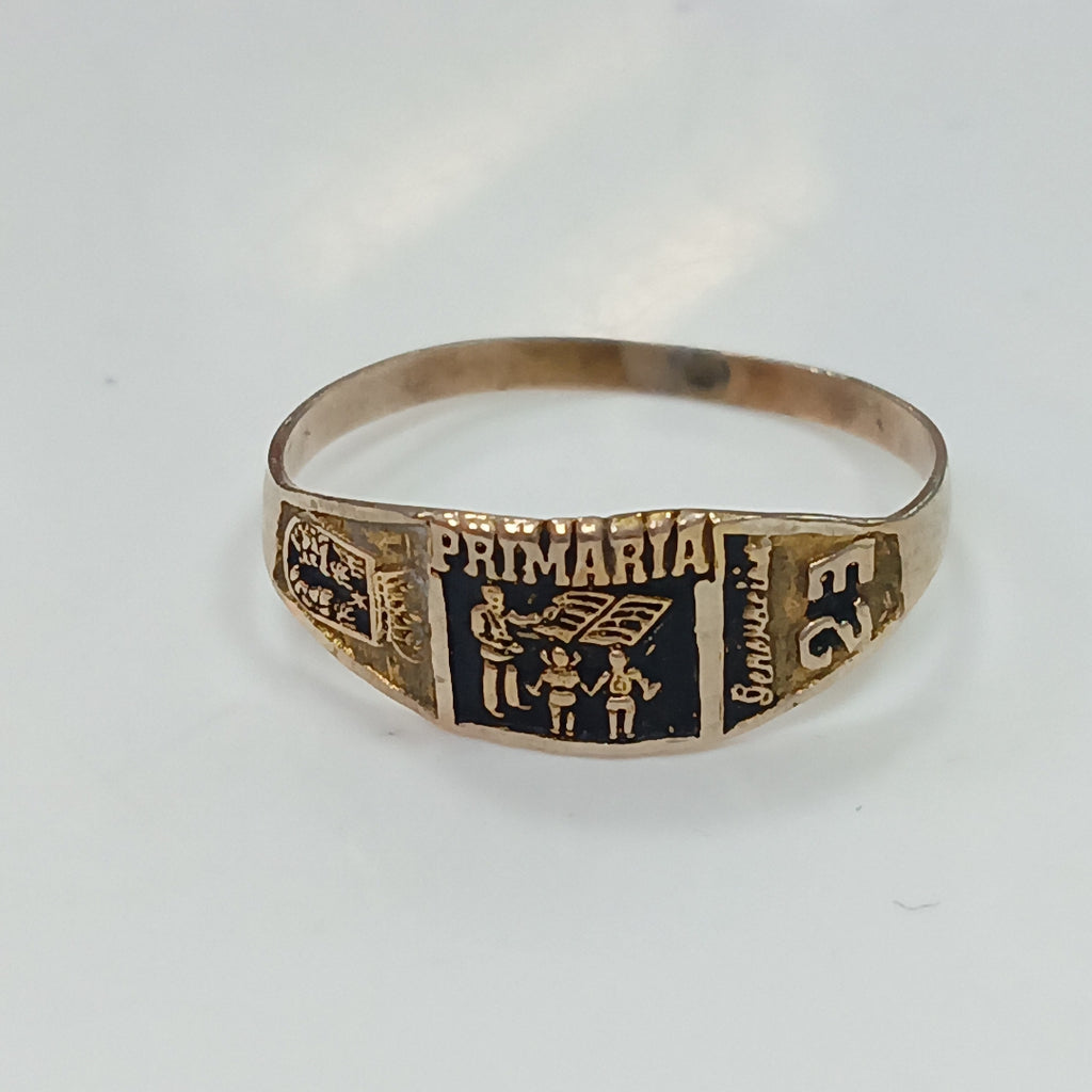 ANILLO DE GRADUACIÓN ORO 8 K 0.9 GRMS (SEMINUEVO)