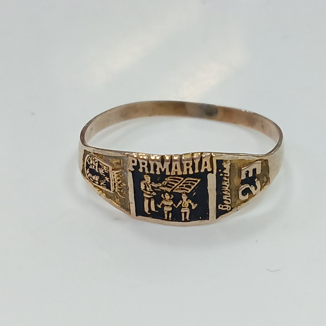 ANILLO DE GRADUACIÓN ORO 8 K 0.9 GRMS (SEMINUEVO)