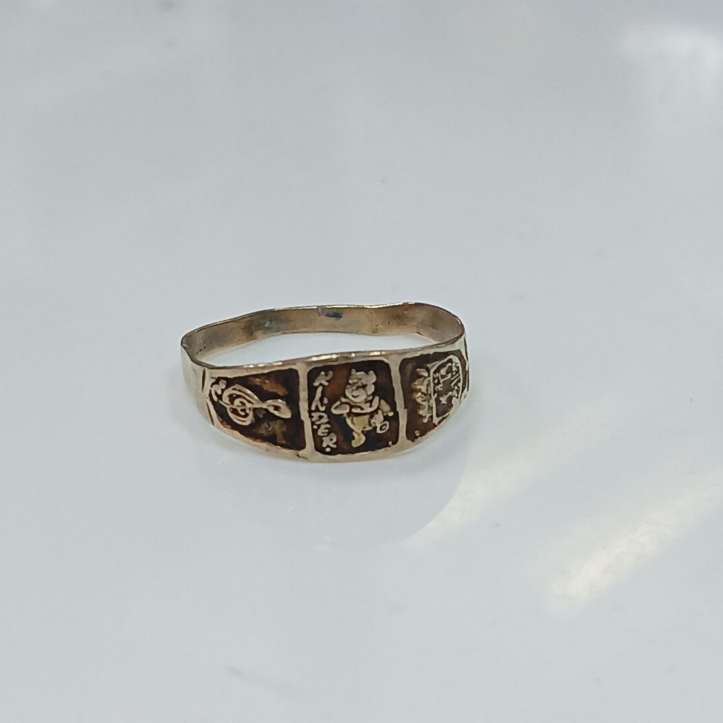 ANILLO DE GRADUACIÓN ORO 8 K 0.7 GRMS (SEMINUEVO)