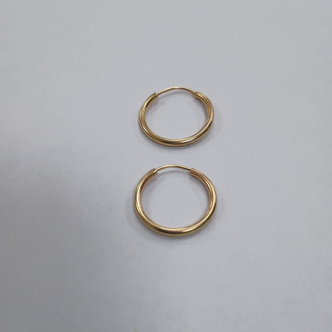 ARRACADAS PAR ORO 14 K 1,20 GRMS (SEMINUEVO)