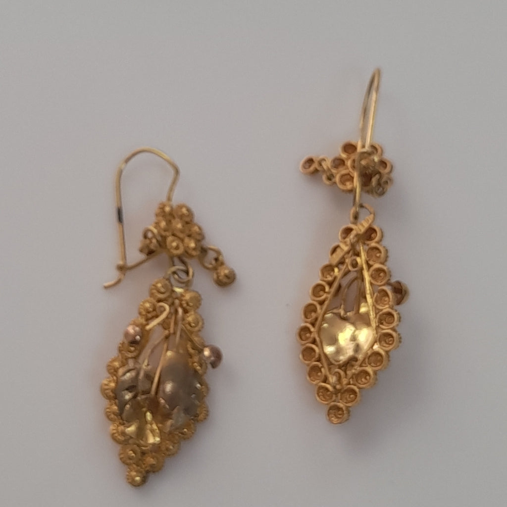ARETES PAR ORO 10 K 6.3 GRMS (SEMINUEVO)
