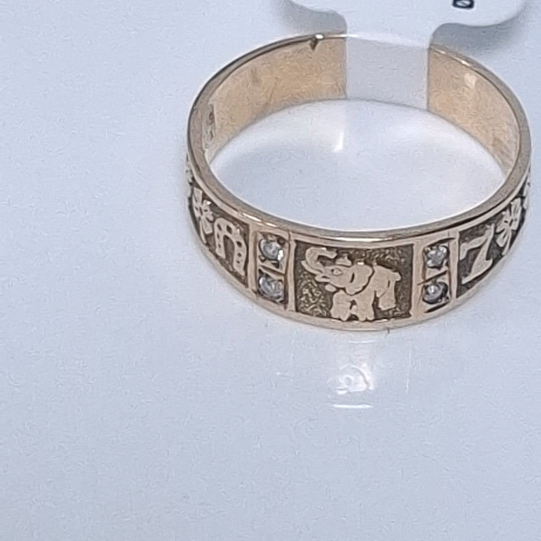 ARGOLLA DE LA SUERTE ORO 14 K 3,40 GRMS (SEMINUEVO)