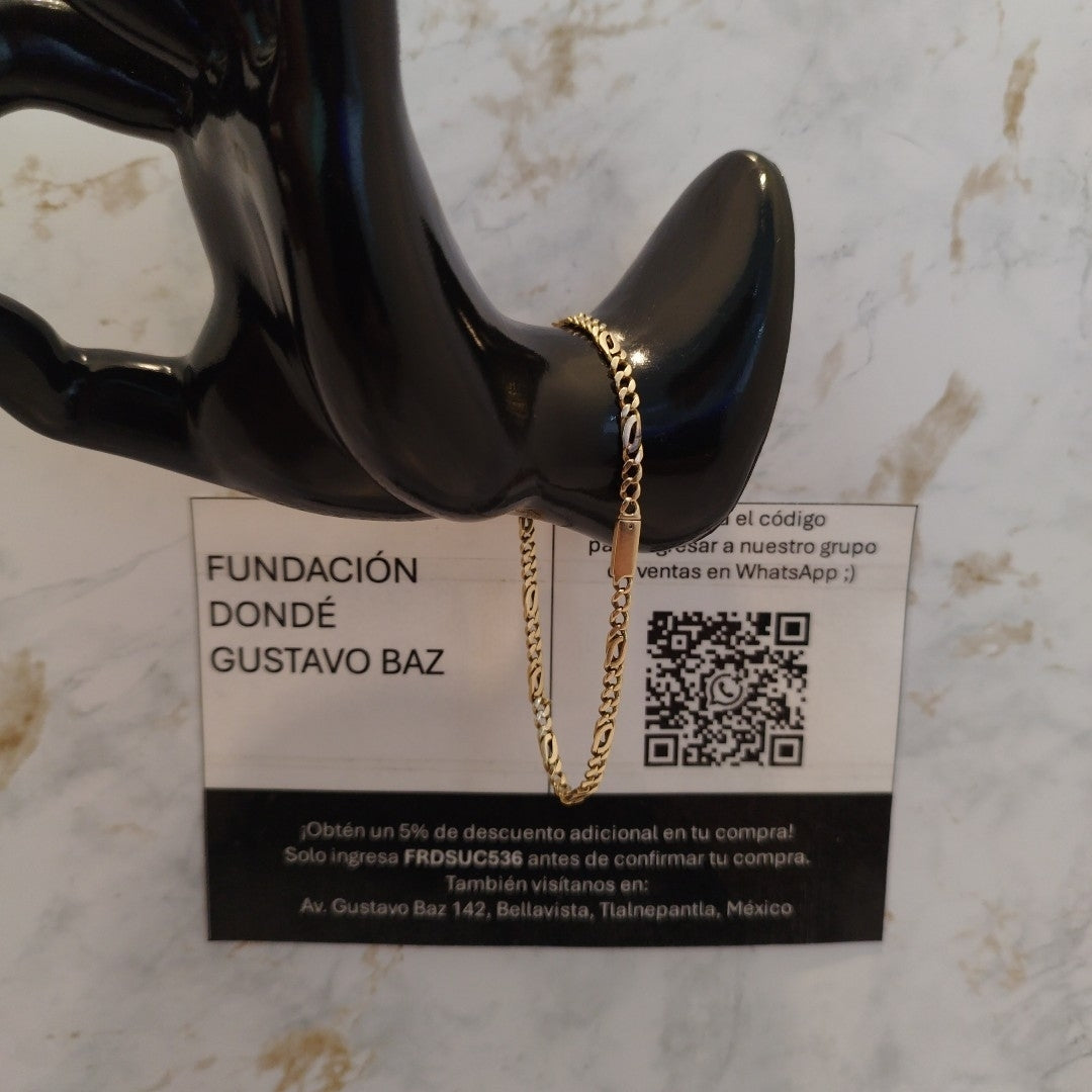 PULSERA ORO 14 K 7.6 GRMS (SEMINUEVO)