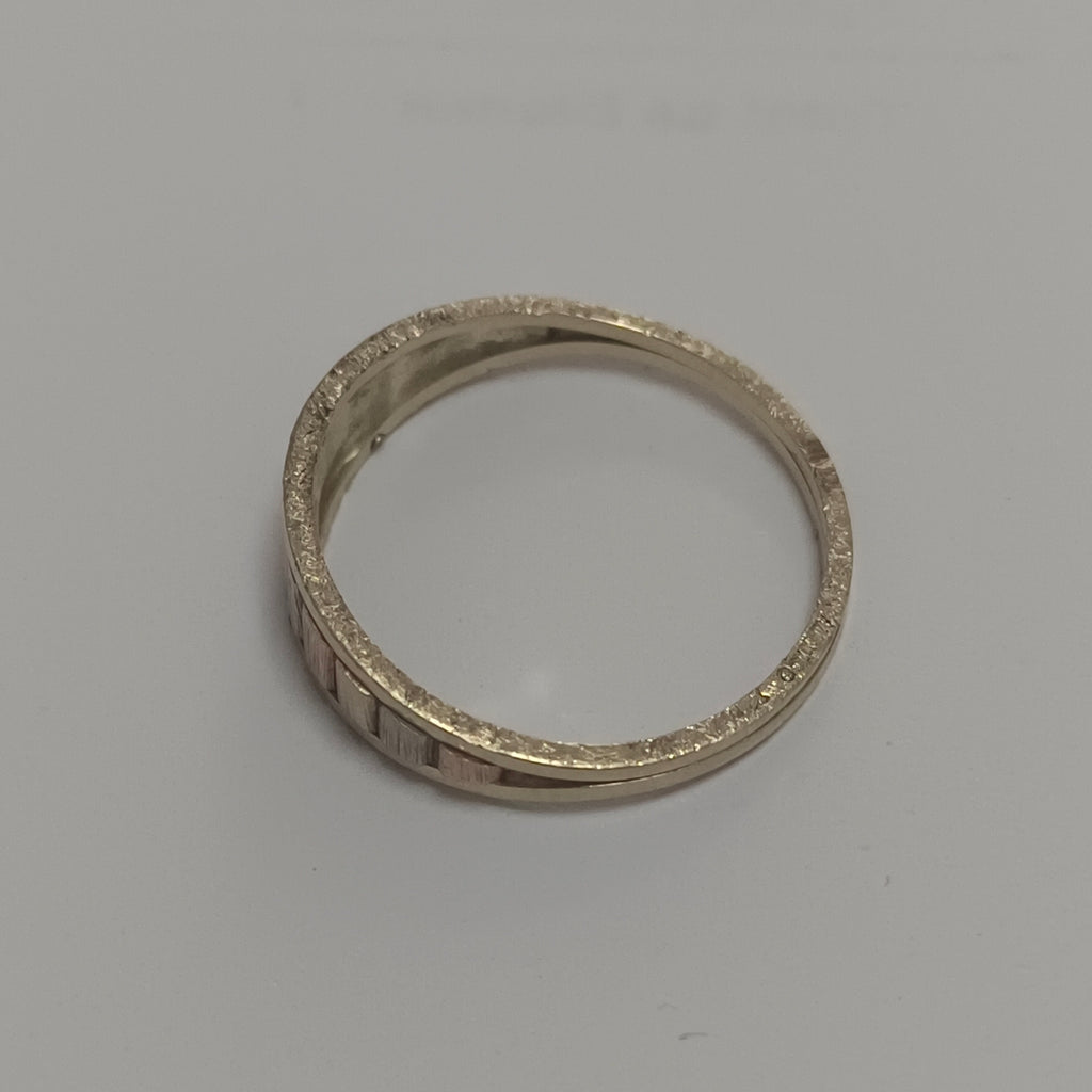 ARGOLLA ORO, ORO COMBINADO 14 K 1.9 GRMS (SEMINUEVO)