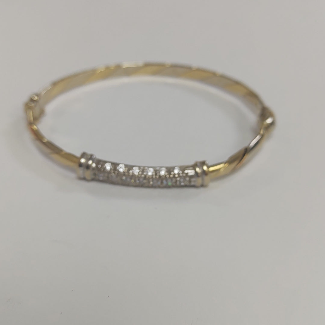 PULSERA RIGIDA ORO 14 K 9,20 GRMS (SEMINUEVO)