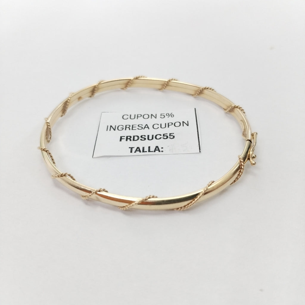 PULSERA RIGIDA ORO 14 K 5.3 GRMS (SEMINUEVO)