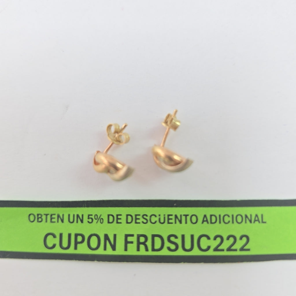 BROQUELES PAR ORO 14 K 1,40 GRMS (SEMINUEVO)