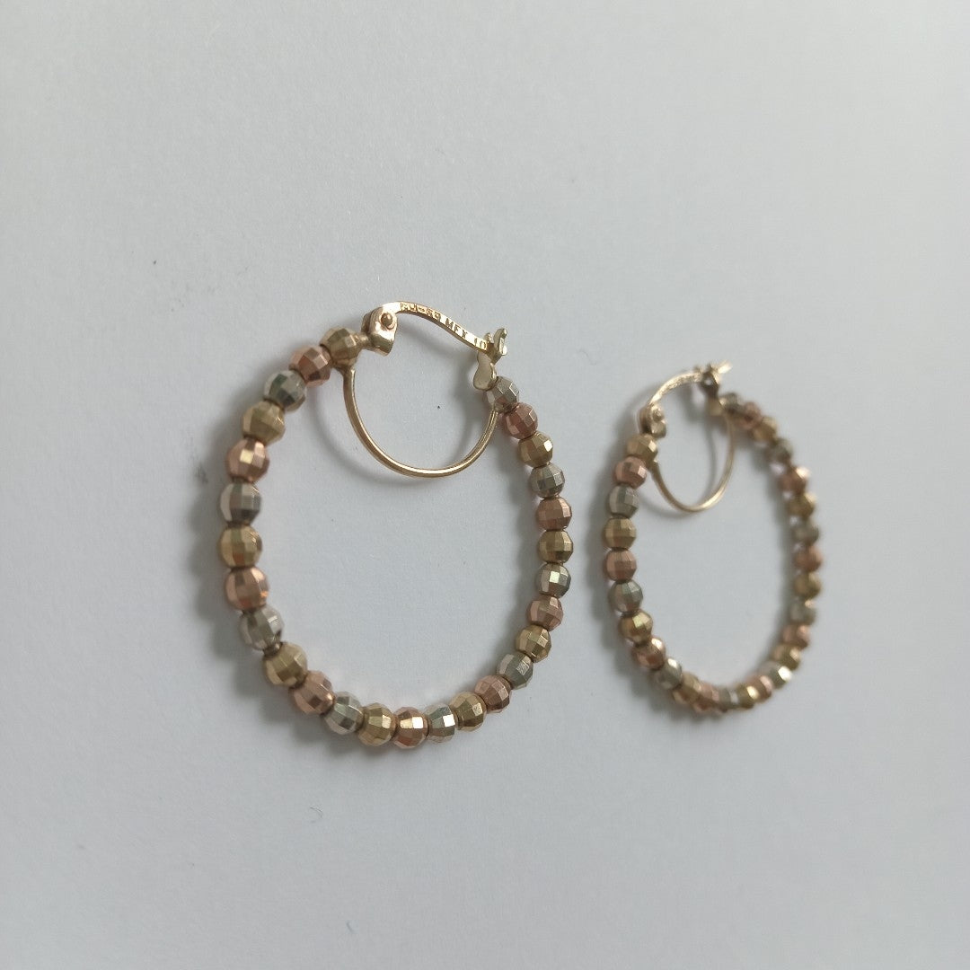 ARRACADAS PAR ORO 10 K 3.2 GRMS (SEMINUEVO)