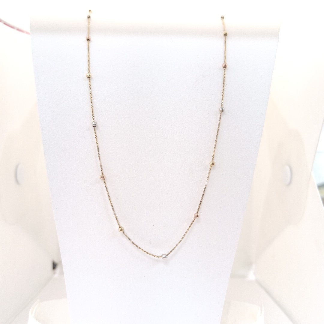 GARGANTILLA ORO,RODIADO 14 K 2,40 GRMS (SEMINUEVO)