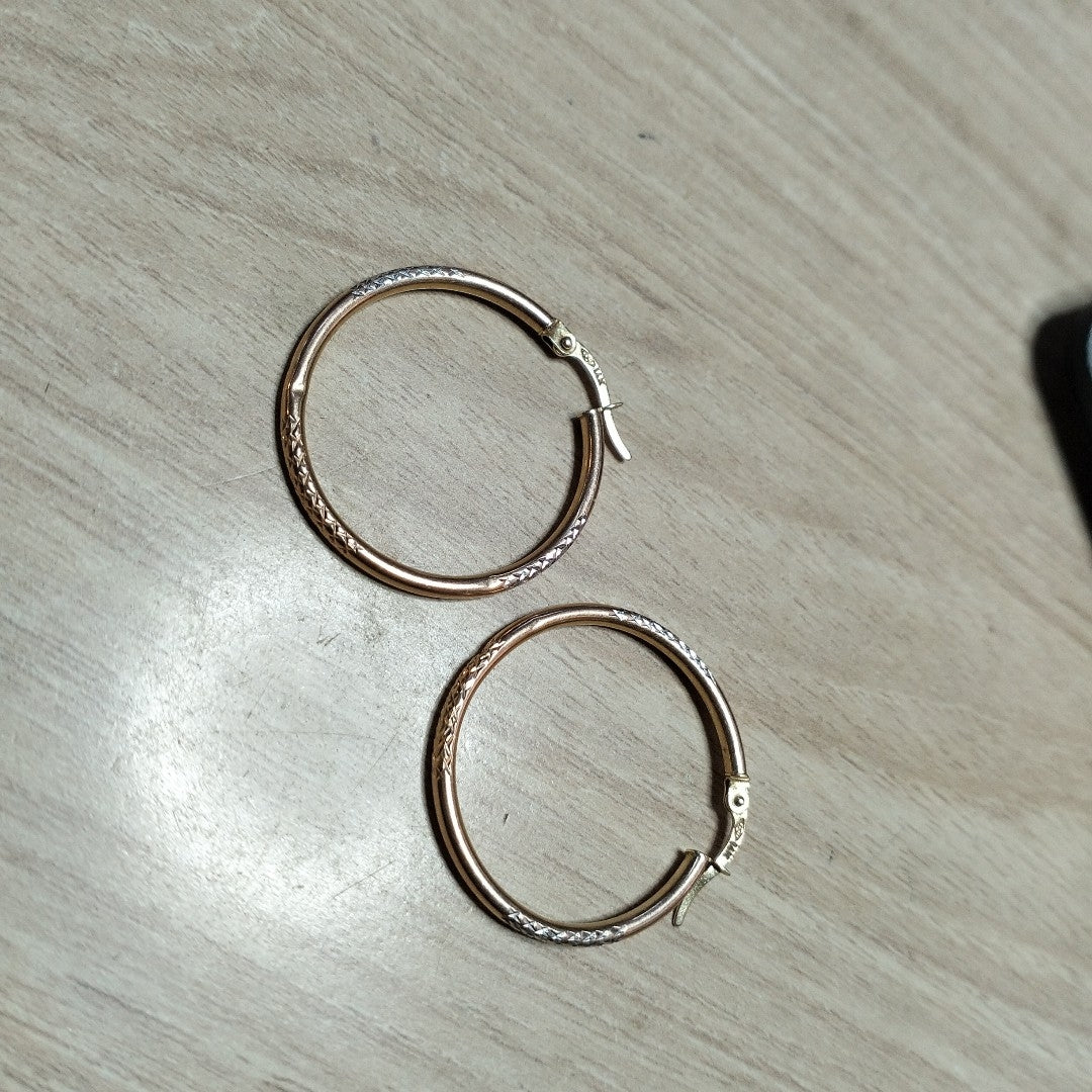 ARRACADAS PAR ORO 14 K 1.9 GRMS (SEMINUEVO)