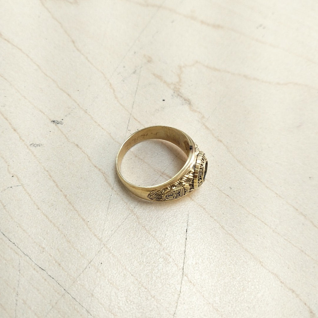 ANILLO DE GRADUACIÓN ORO 14 K 7.5 GRMS (SEMINUEVO)