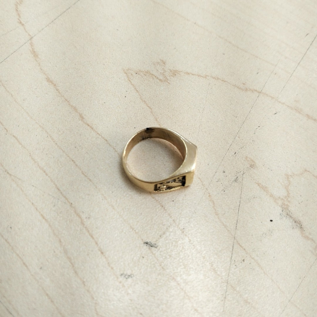 ANILLO DE GRADUACIÓN ORO 14 K 5.9 GRMS (SEMINUEVO)