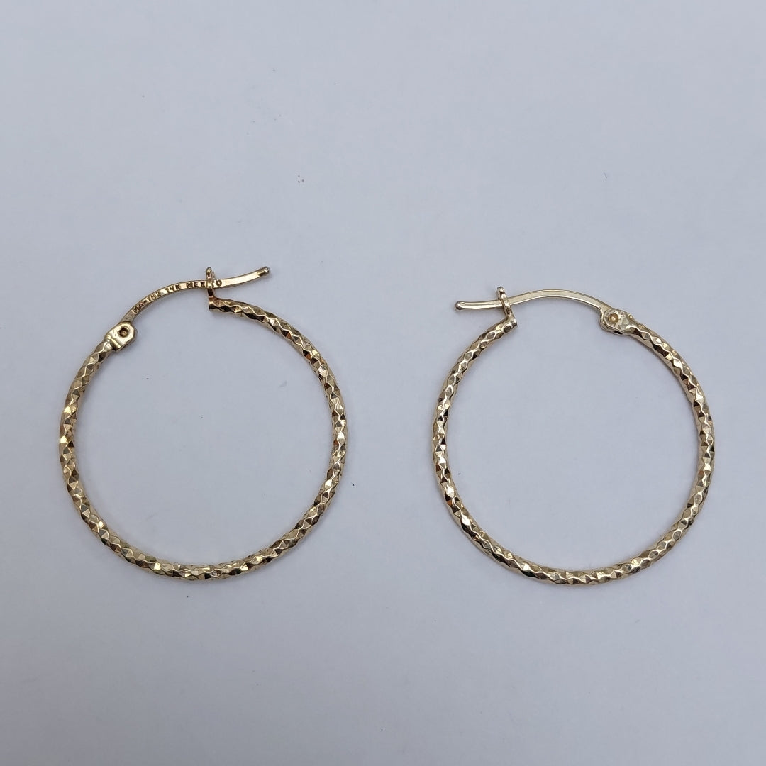 ARRACADAS PAR ORO 14 K 2,00 GRMS (SEMINUEVO)