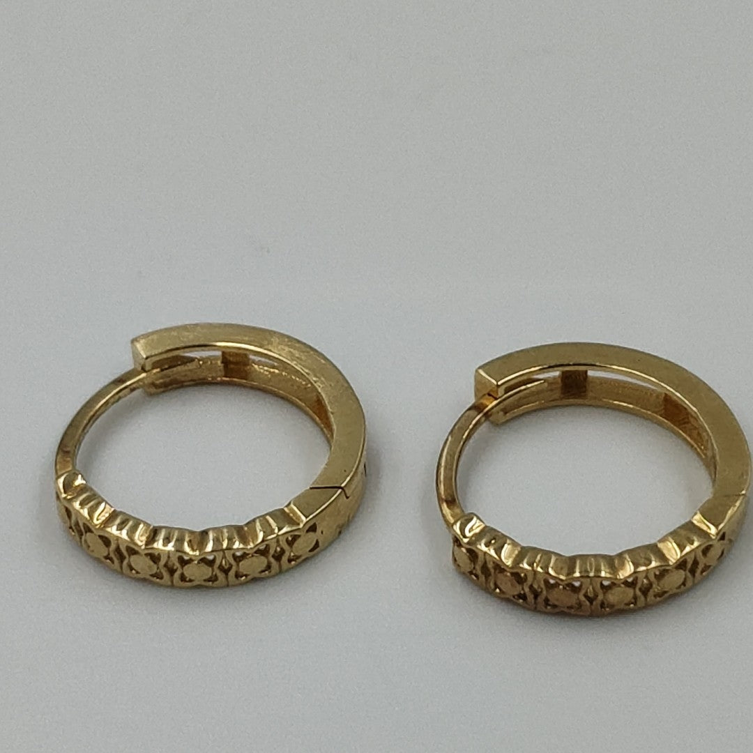 ARRACADAS PAR ORO 10 K 1,80 GRMS (SEMINUEVO)