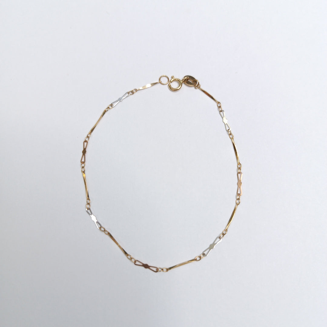 PULSERA ORO,ORO COMBINADO 14 K 0,70 GRMS (SEMINUEVO)