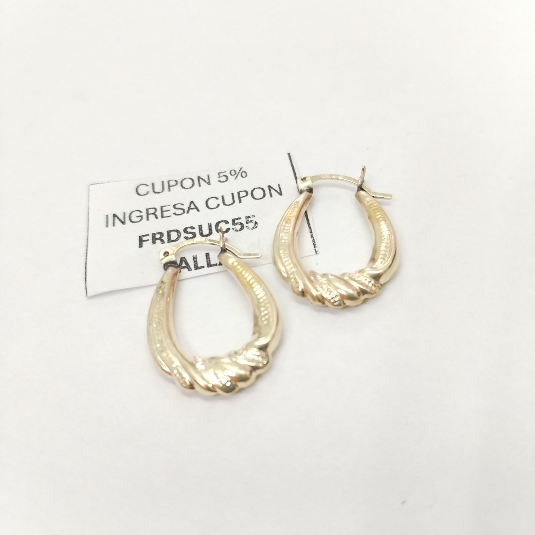 ARRACADAS PAR ORO 10 K 1.7 GRMS (SEMINUEVO)