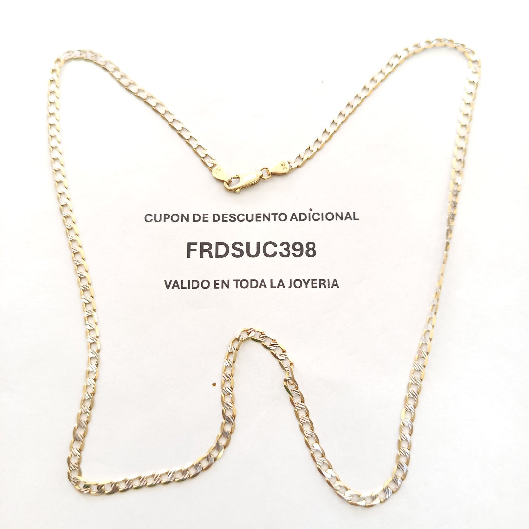 CADENA ORO, RODIADO 14 K 10.3 GRMS (SEMINUEVO)