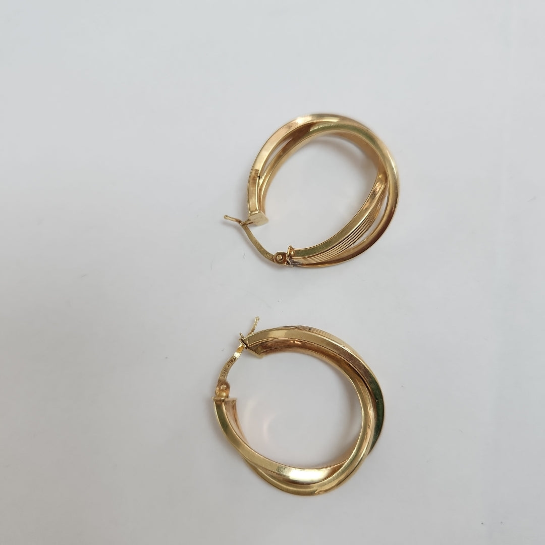 ARRACADAS PAR ORO 14 K 4.5 GRMS (SEMINUEVO)