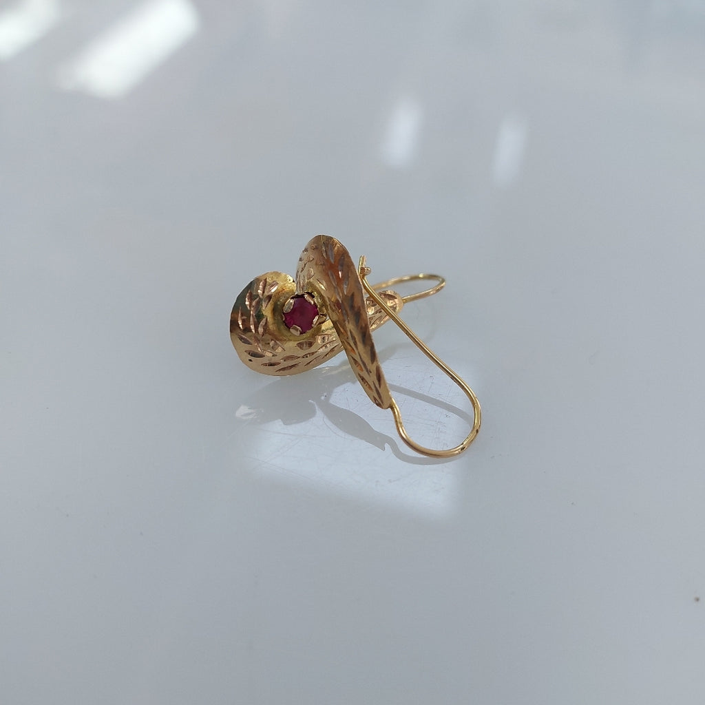 ARETES PAR ORO 8 K 1.6 GRMS (SEMINUEVO)